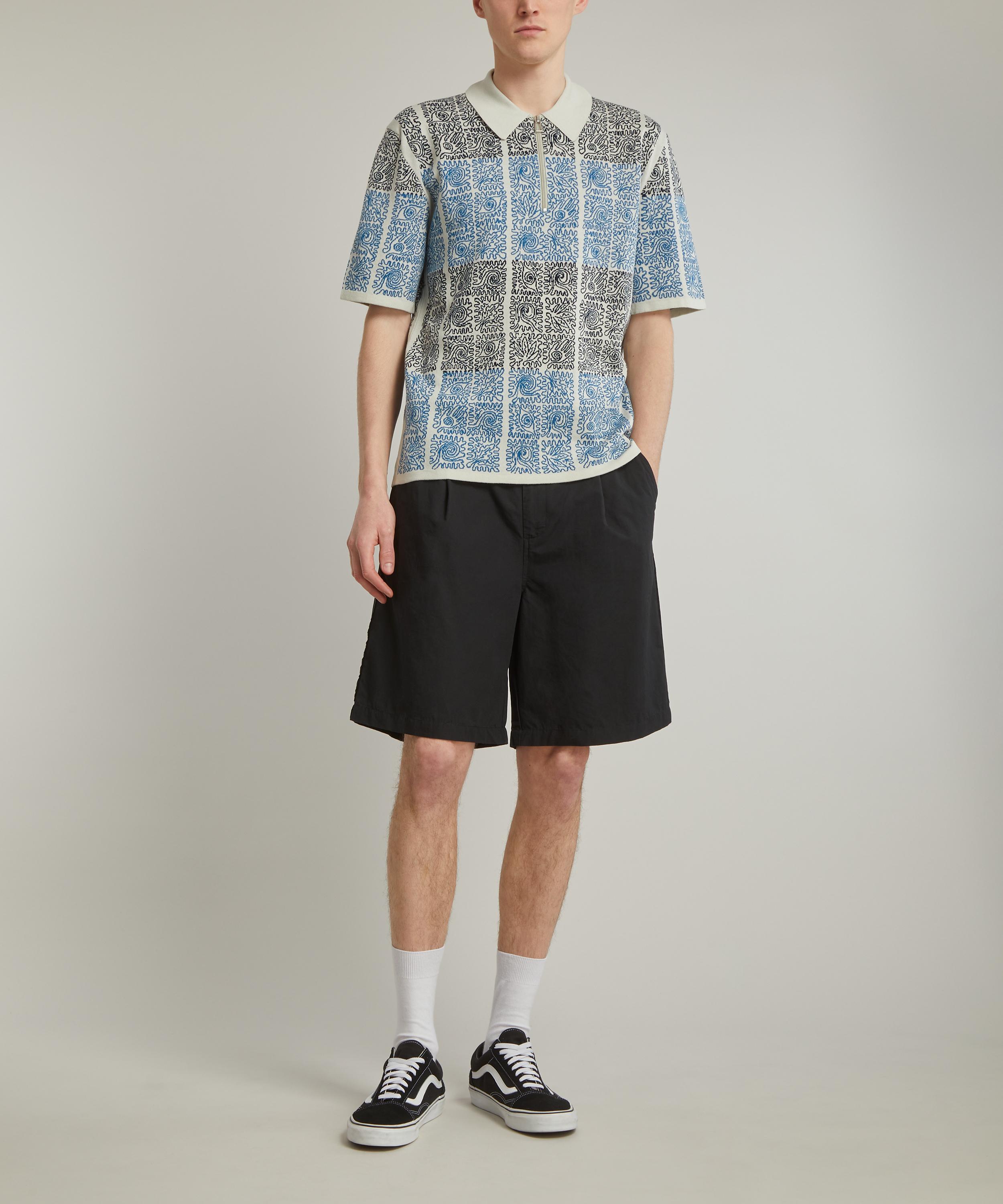 PS Paul Smith - Patterned Jacquard Knit Polo image number 1