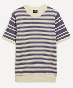 PS Paul Smith - Striped Cotton Knit T-Shirt image number 0