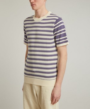 PS Paul Smith - Striped Cotton Knit T-Shirt image number 2