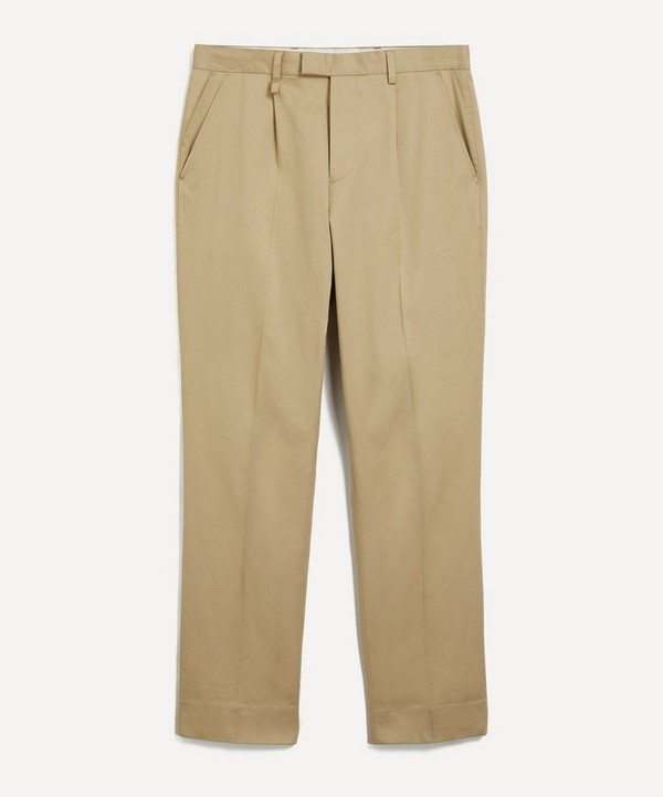 PS Paul Smith - Pleated Cotton-Blend Trousers image number null