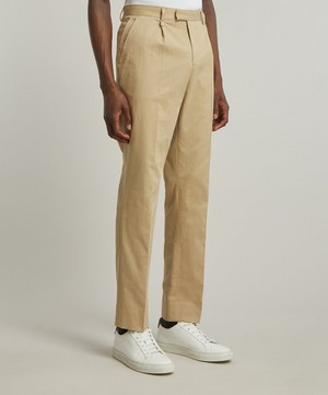 PS Paul Smith - Pleated Cotton-Blend Trousers image number 2