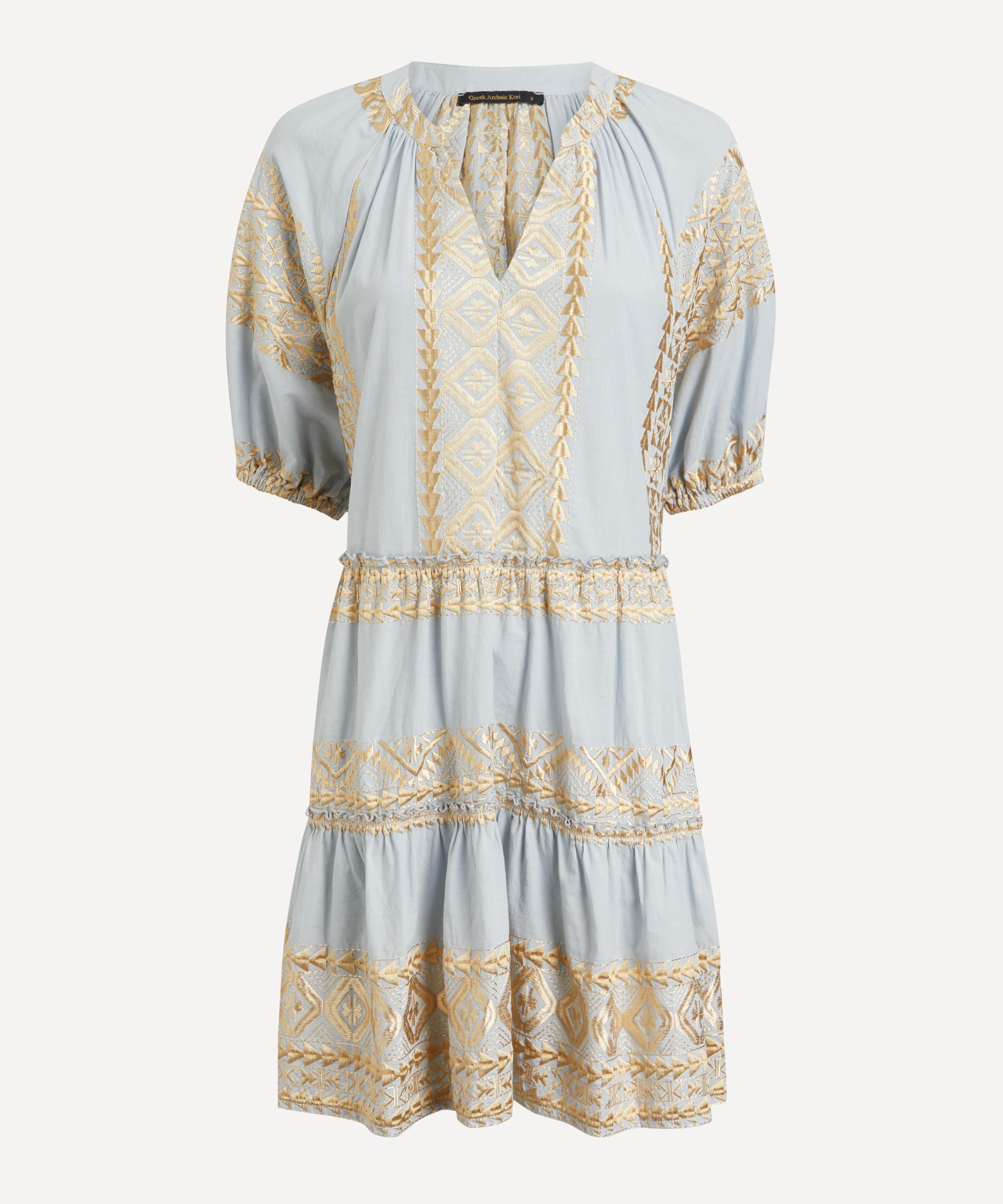 Kori - Classic Triangle Puff Sleeve Mini Dress image number 0