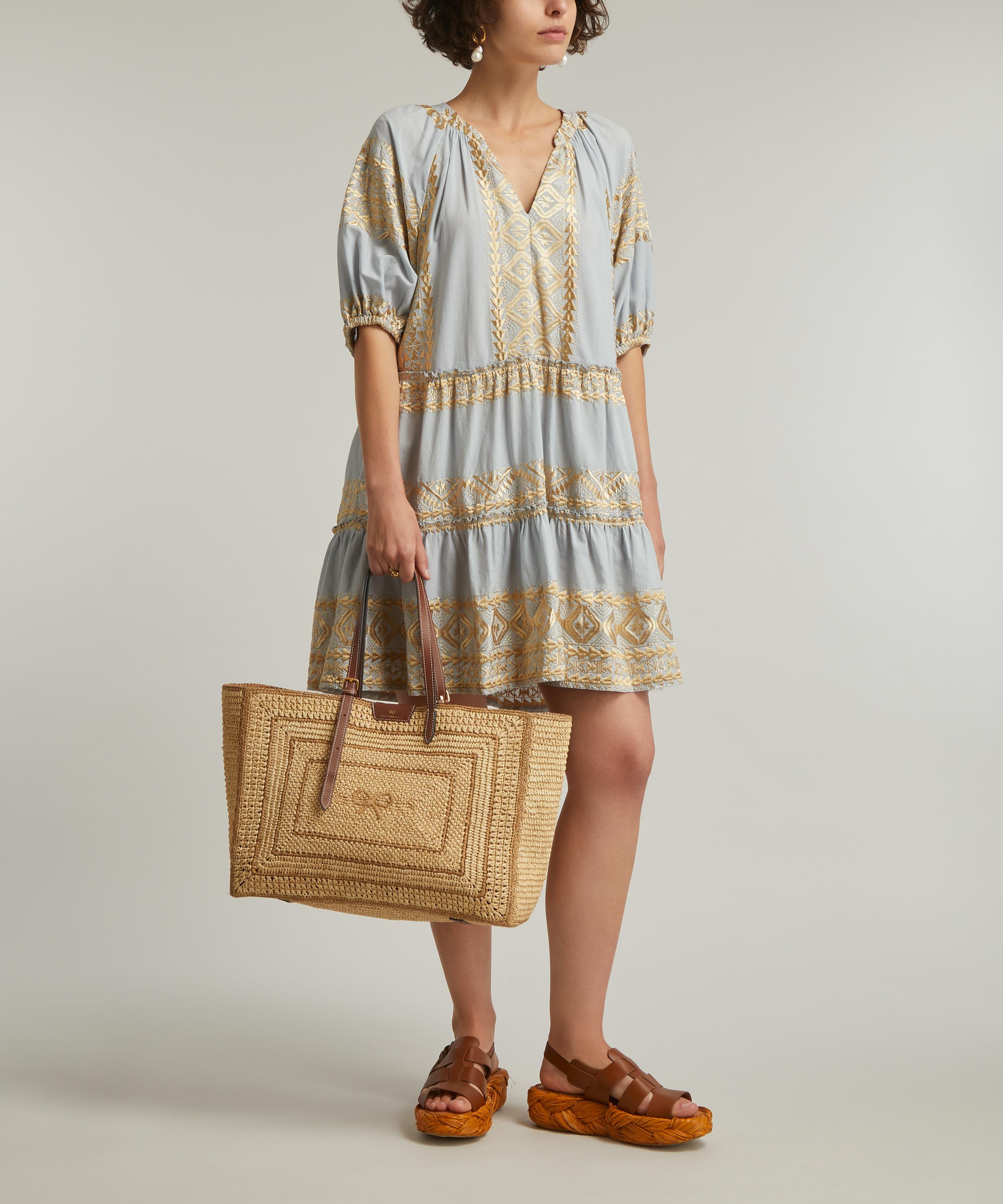 Kori - Classic Triangle Puff Sleeve Mini Dress image number 1
