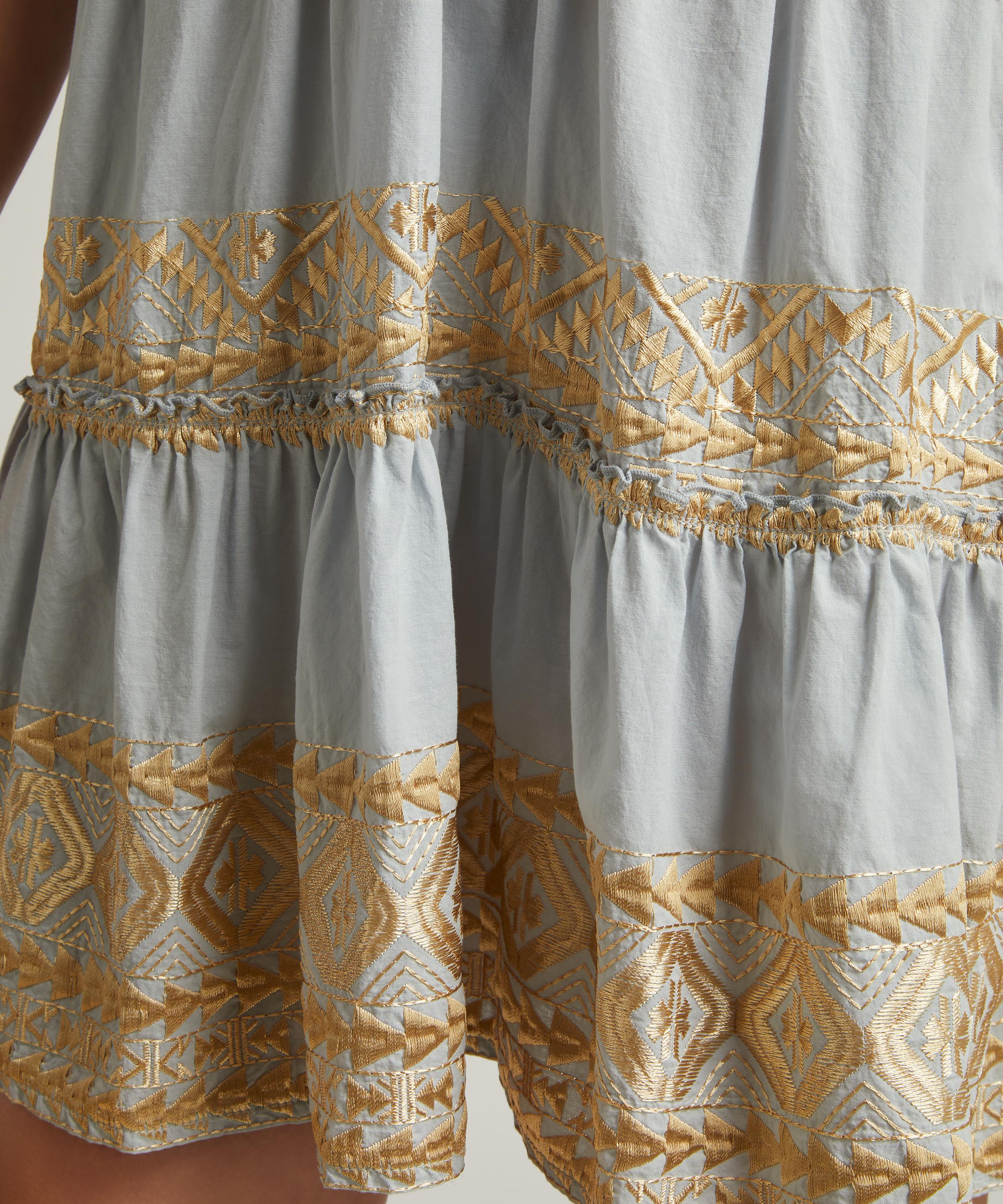 Kori - Classic Triangle Puff Sleeve Mini Dress image number 4