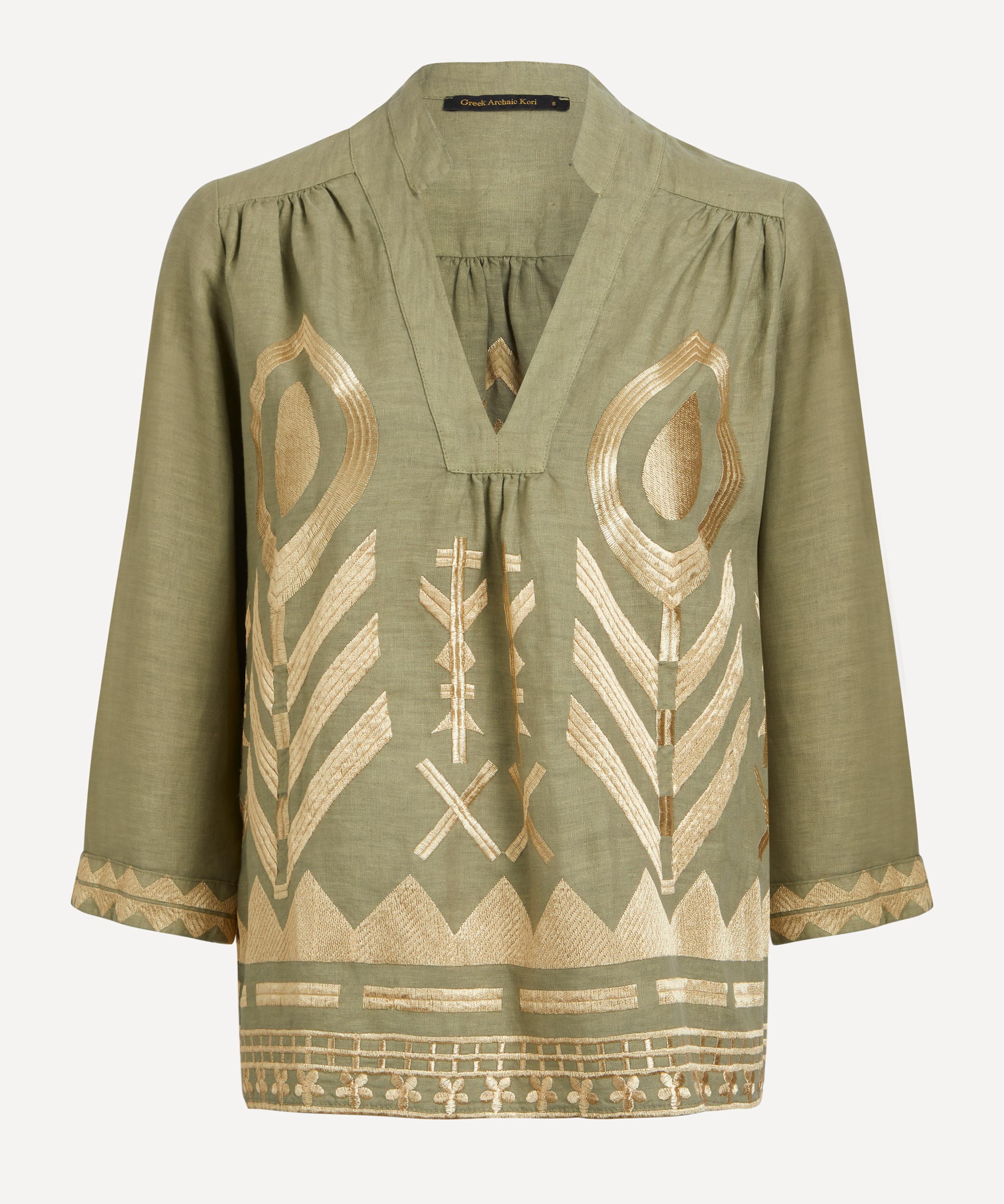 Kori - Linen Feather Blouse image number 0