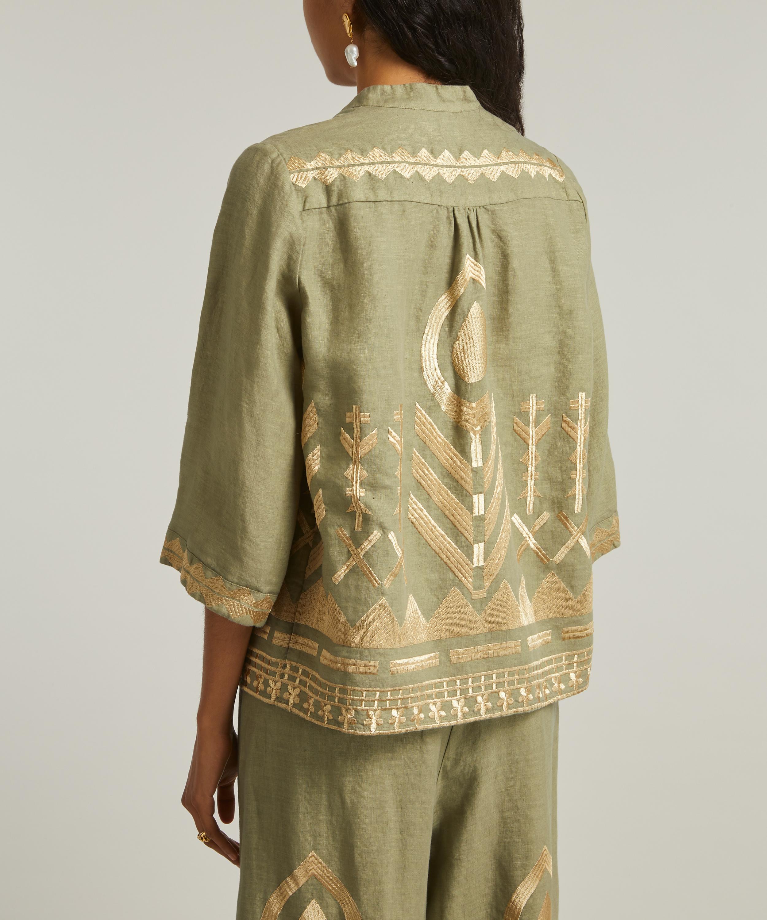 Kori - Linen Feather Blouse image number 3