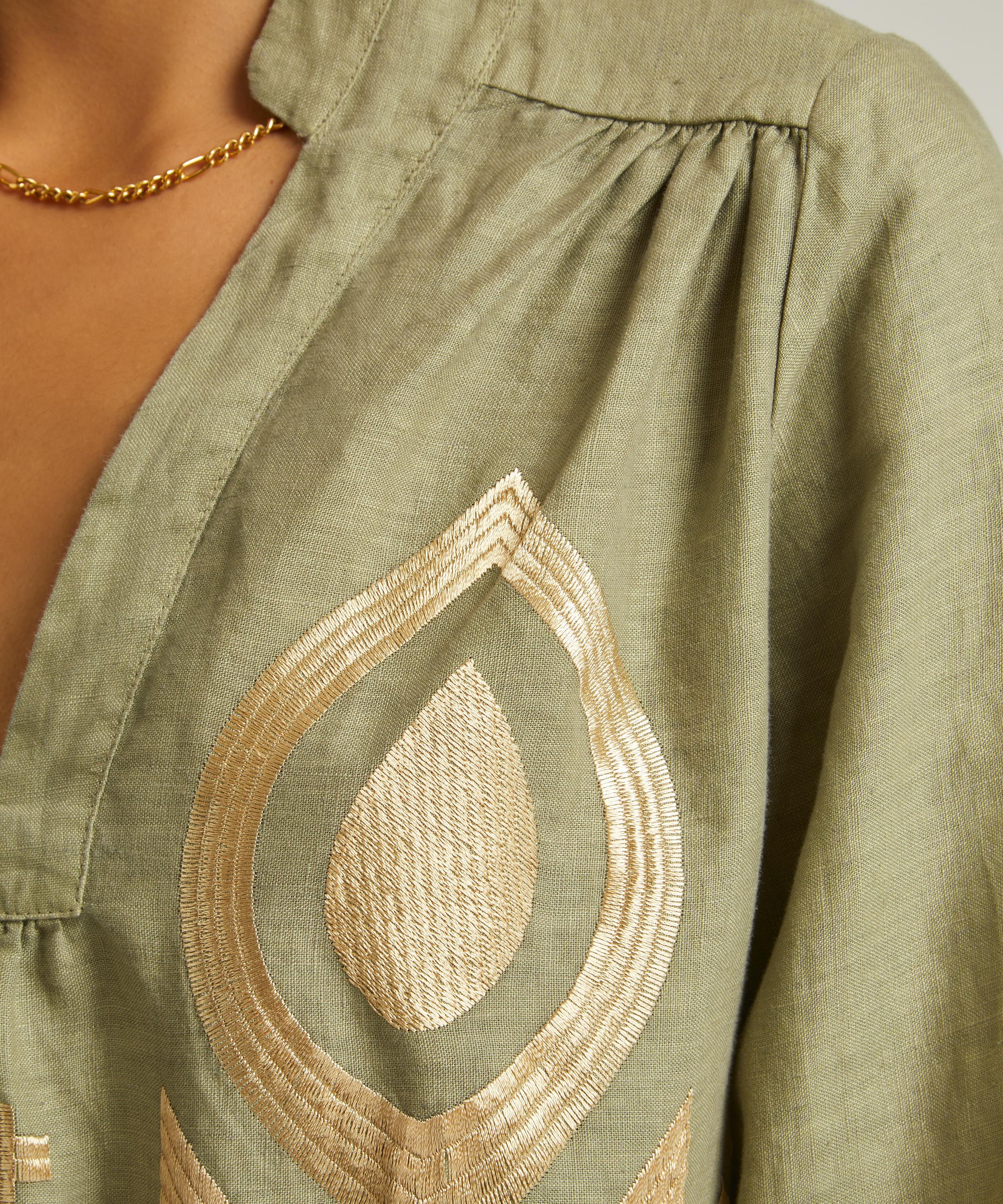 Kori - Linen Feather Blouse image number 4