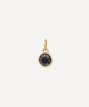 Atelier VM - 18ct Gold L’Essenziale Mantra Black Diamond Charm image number 0