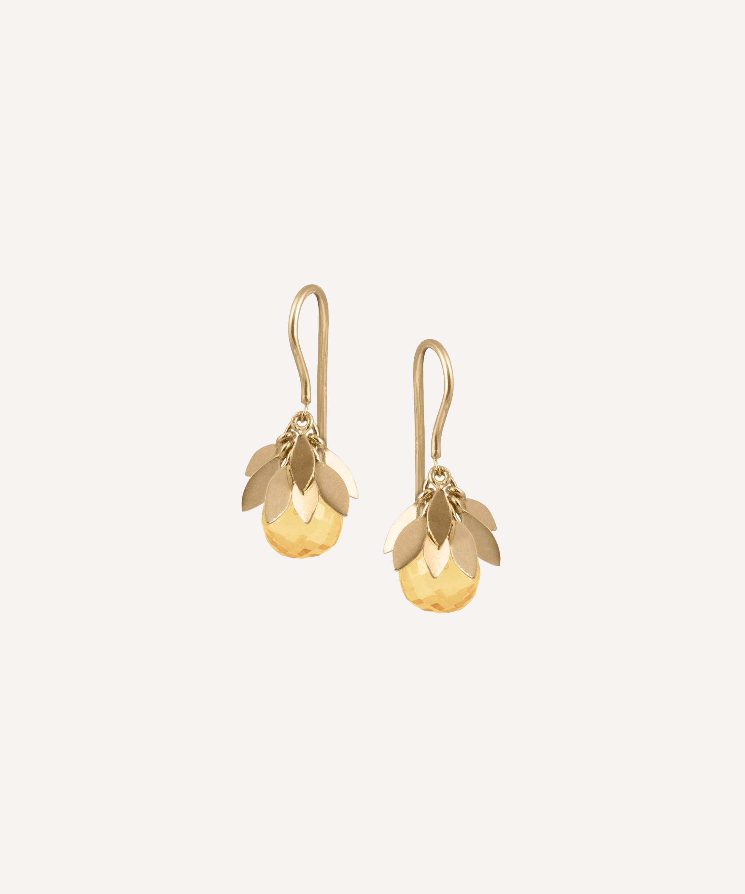 Atelier VM - 18ct Gold Sissi Citrine Quartz Earring