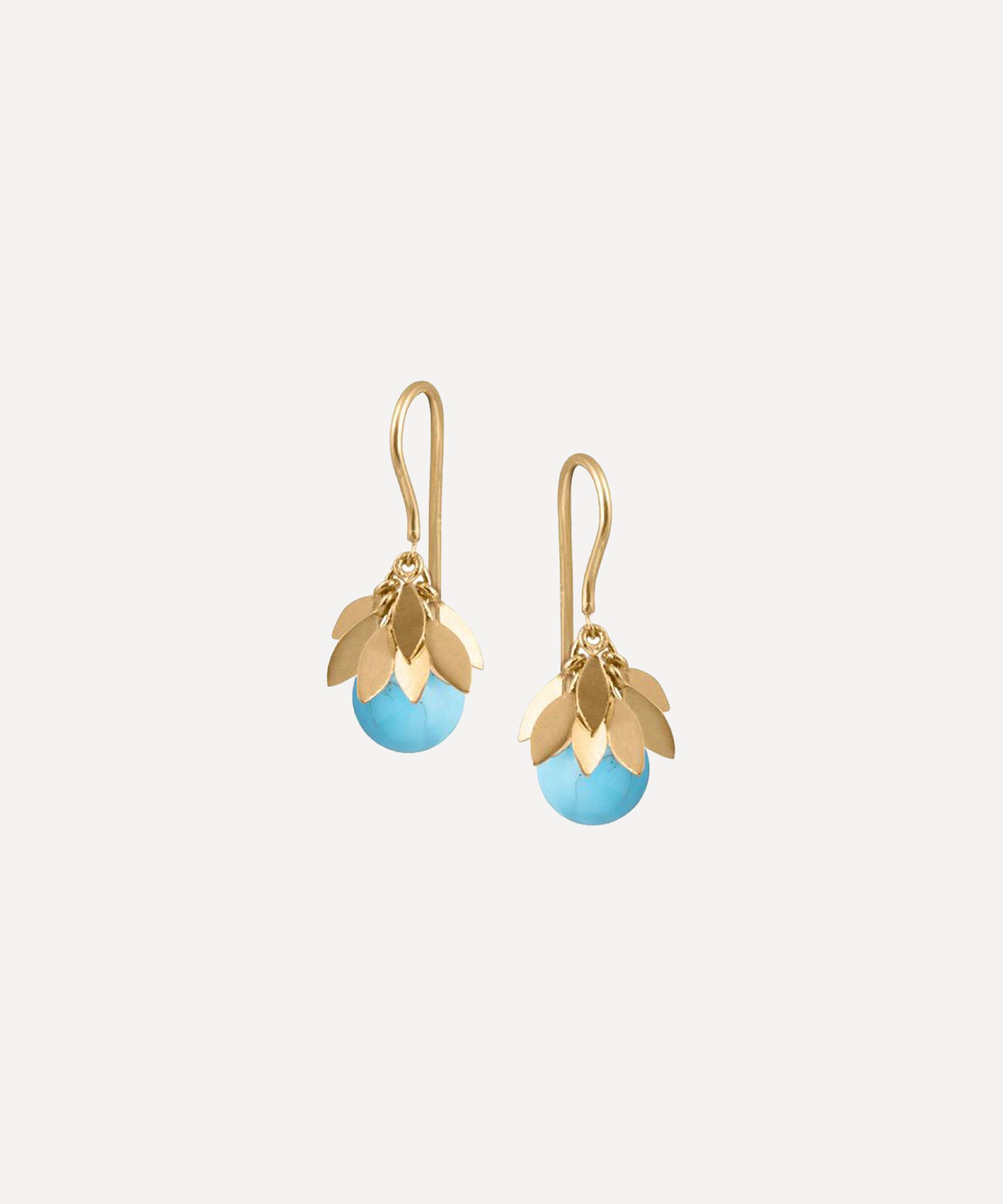 Atelier VM - 18ct Gold Sissi Turquoise Earring image number 0