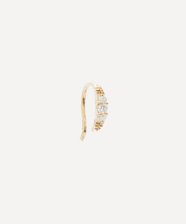 Atelier VM - 18ct Gold Tappabuchi Royal Diamond Earring image number null