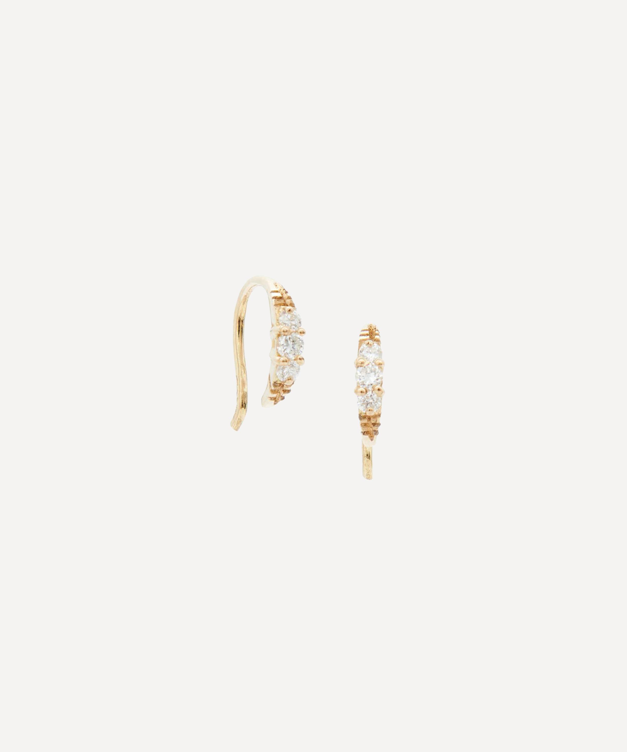 Atelier VM - 18ct Gold Tappabuchi Royal Diamond Earring image number 0