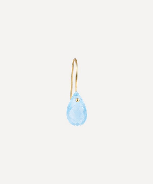 Atelier VM - 18ct Gold Betty Blue Topaz Drop Earring image number null