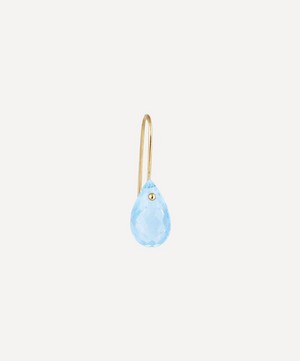 Atelier VM - 18ct Gold Betty Blue Topaz Drop Earring image number 0