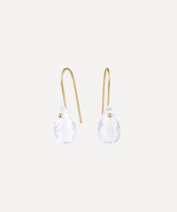 Atelier VM - 18ct Gold Betty Rock Crystal Drop Earring image number null