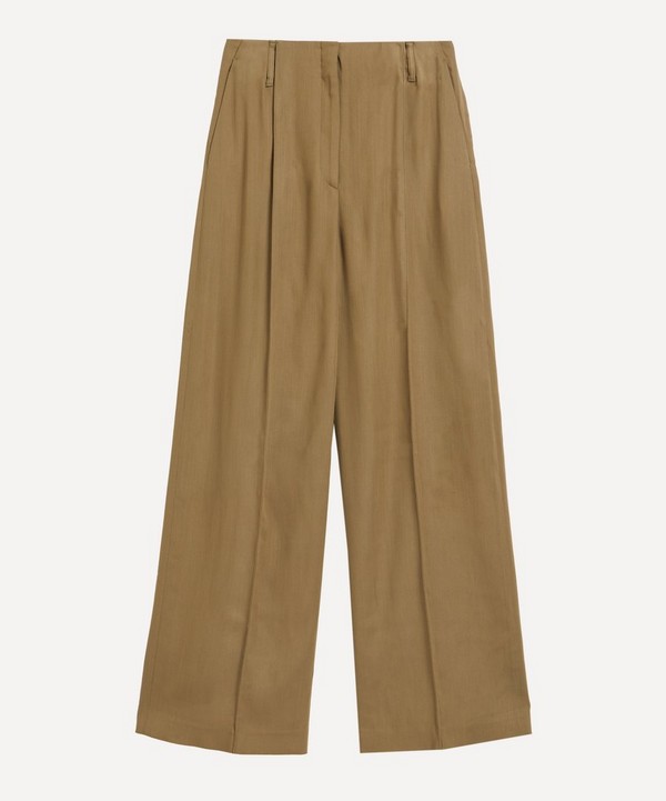 Acne Studios - Wide Leg Wool-Blend Suit Trousers image number null