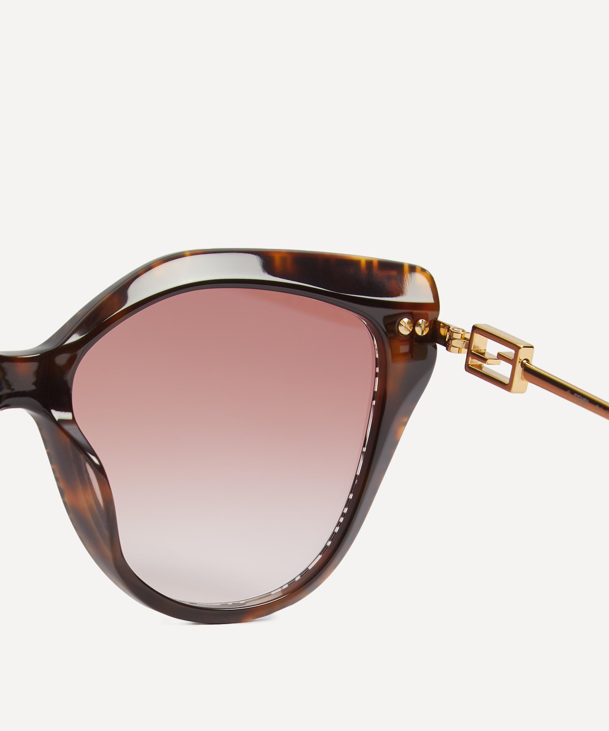 【関税＆送料込み】Fendi Baguette Sunglasses Fendi Baguette Acetate Round Sunglasses | Neiman Marcus