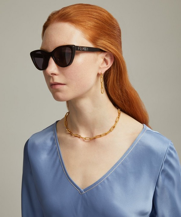 Fendi - Butterfly Acetate Sunglasses image number null