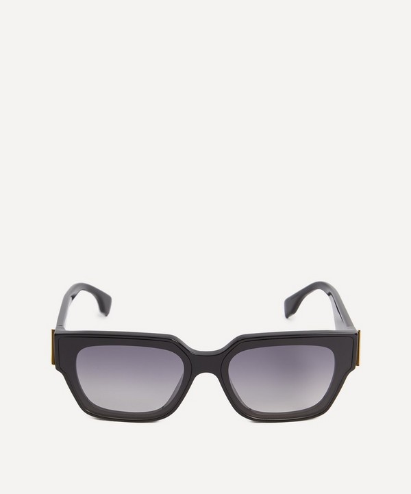 Fendi - Angular Black Acetate Sunglasses