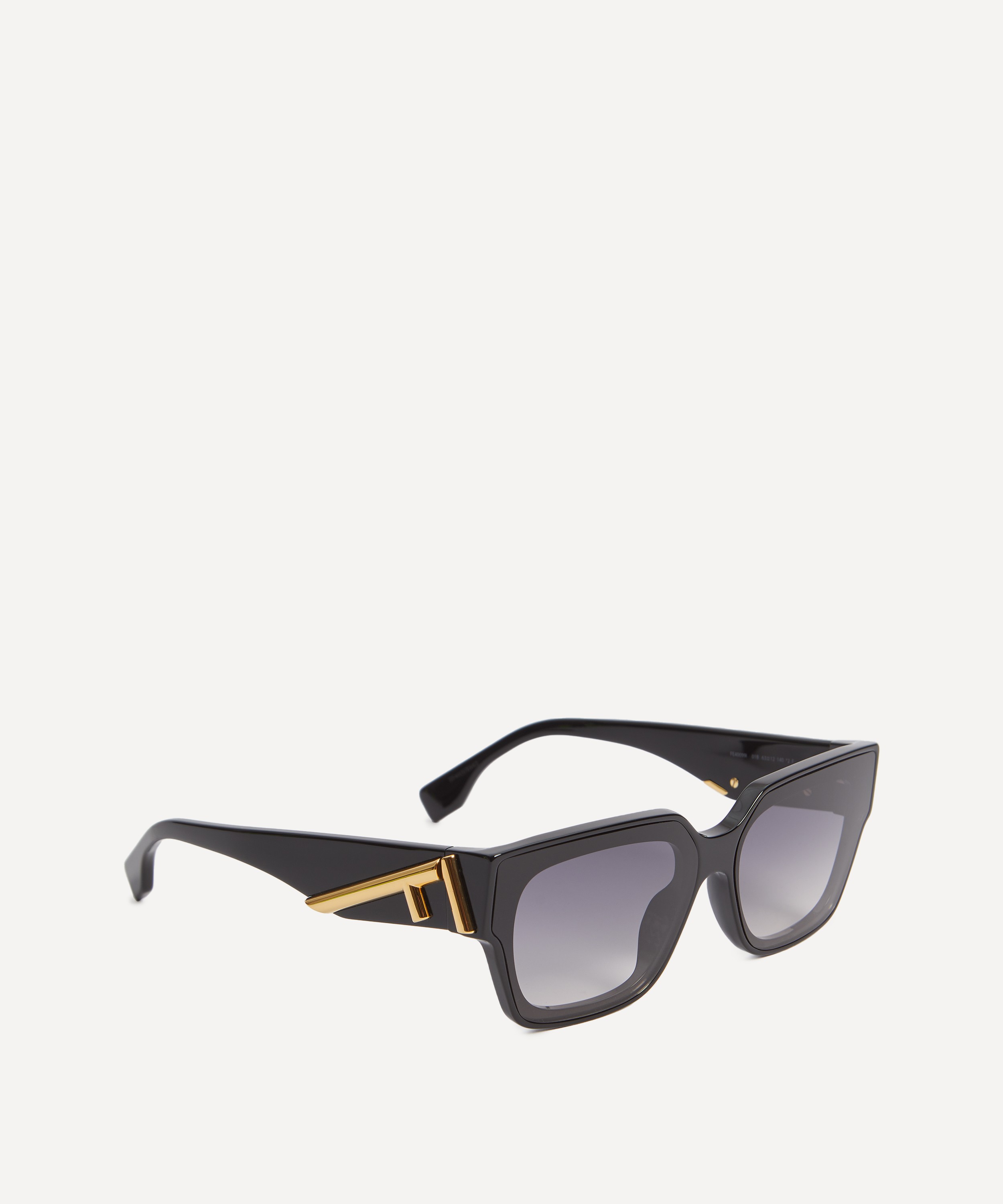 Fendi - Angular Black Acetate Sunglasses image number 2