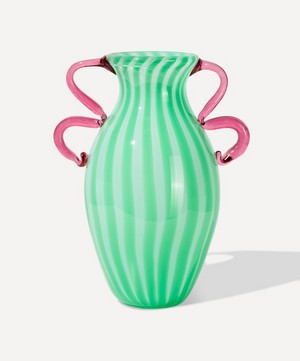 Vaisselle - Candy Stripe Double Handle Vase image number 0