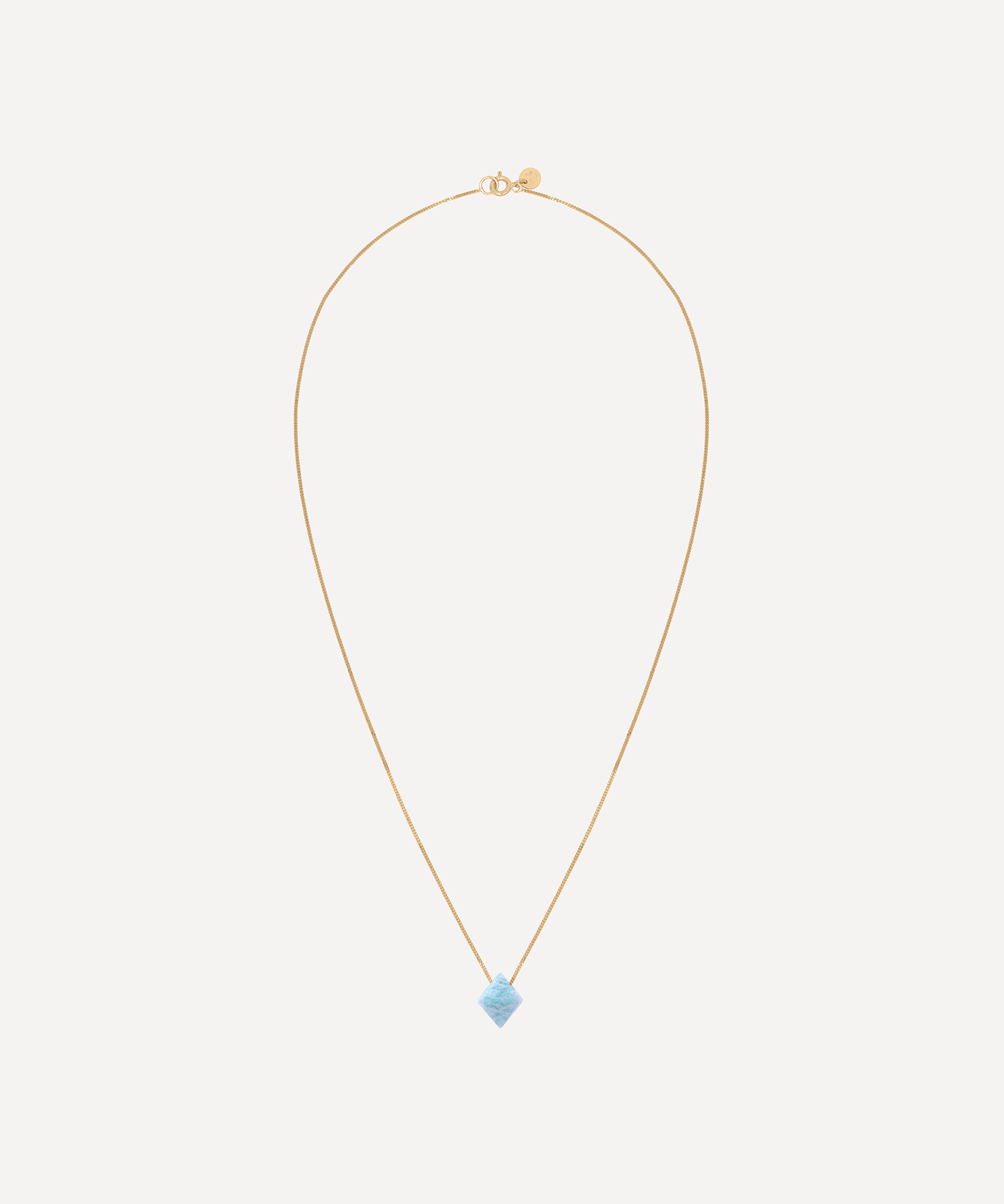 Atelier VM - 18ct Gold Cristal Amazonite Pendant Necklace image number 0