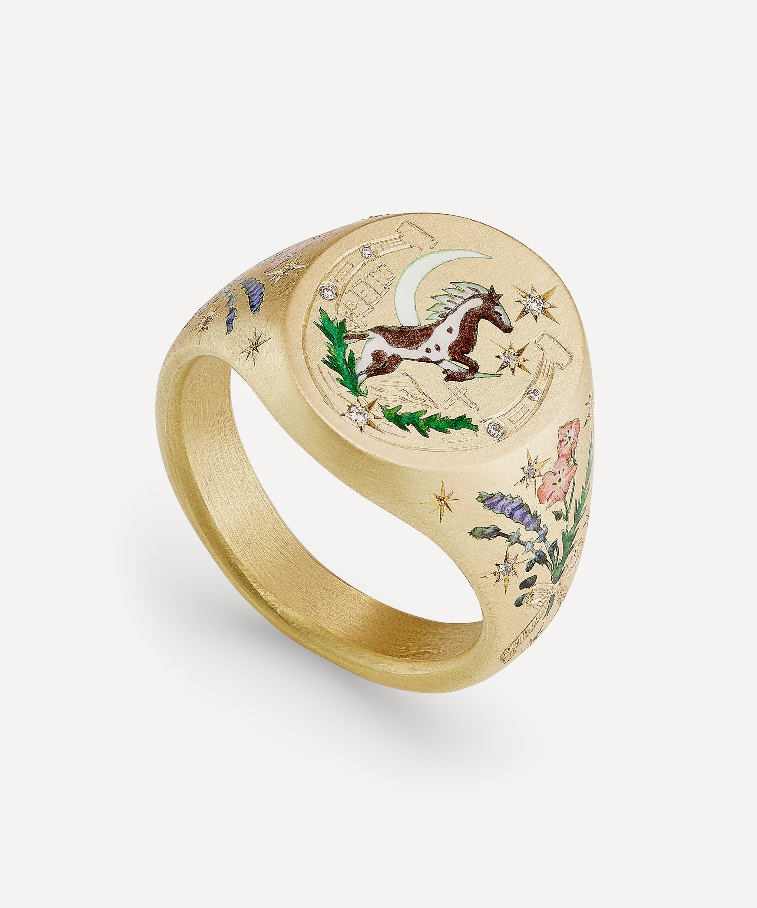 Cece Jewellery - 18ct Gold A Traveller’s Tale Signet Ring image number 1