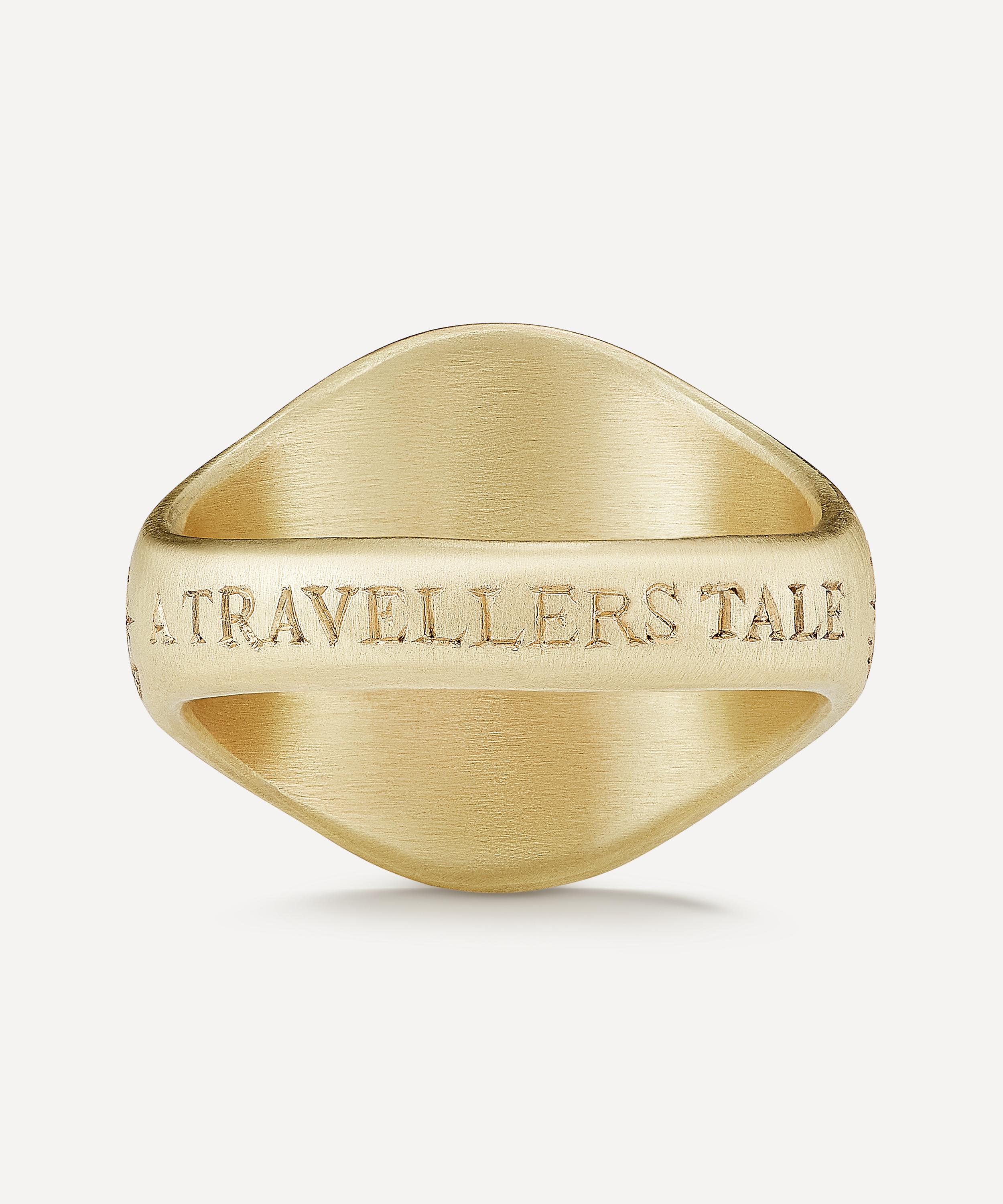 Cece Jewellery - 18ct Gold A Traveller’s Tale Signet Ring image number 