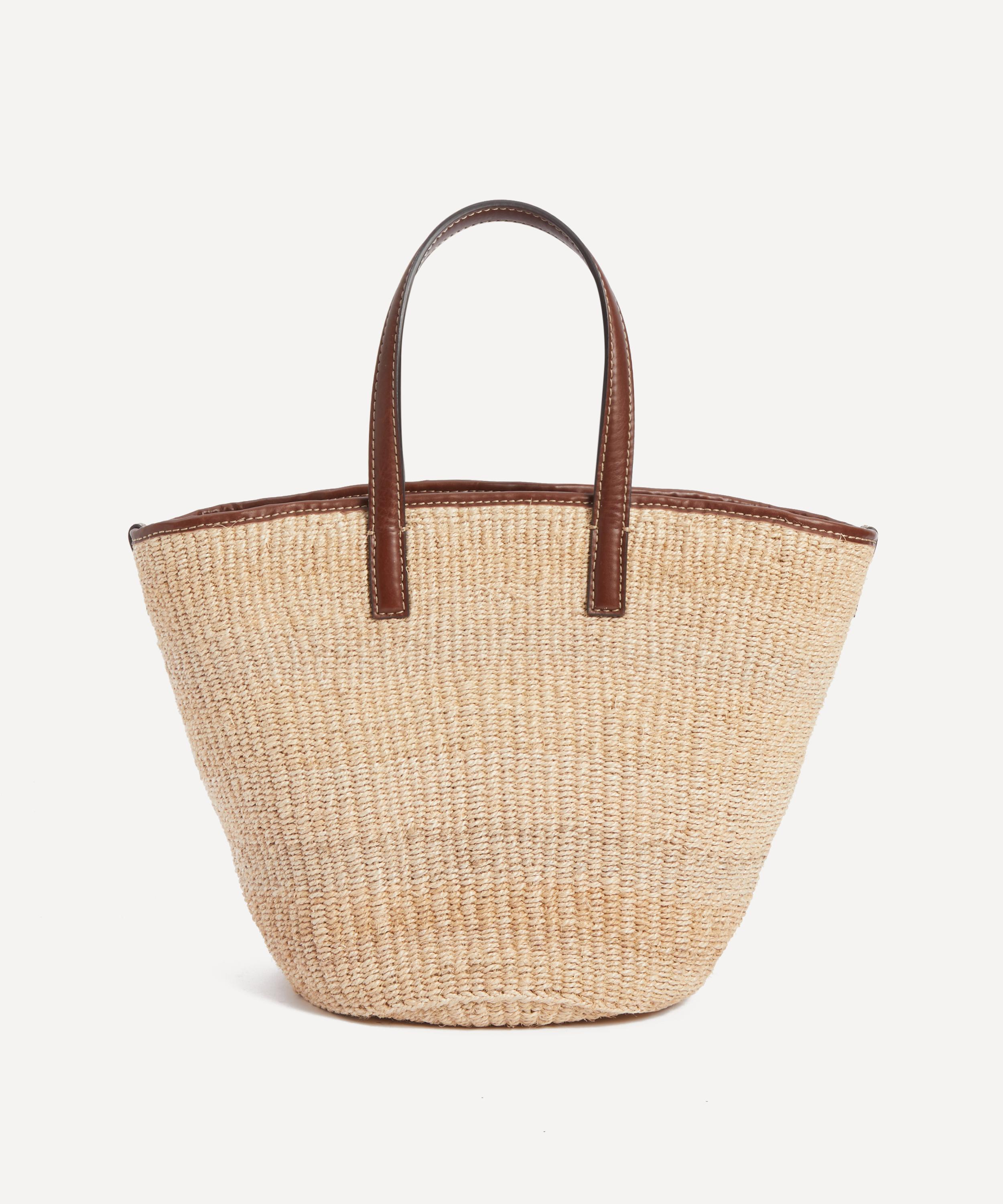 Stella McCartney Logo Raffia Basket Bag | Liberty 