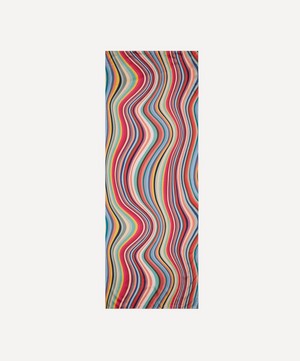 Paul Smith - Multicolour Swirl Square Silk Scarf image number 1