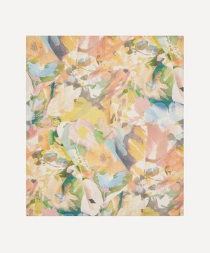 Paul Smith - Yellow Floral Collage Print Scarf image number 1