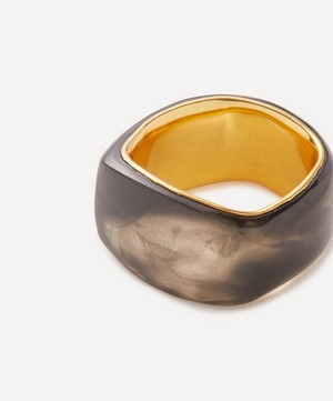 Completedworks - 14ct Gold-Plated Vermeil Silver A Virtuous Circle Smoky Quartz Ring image number 1
