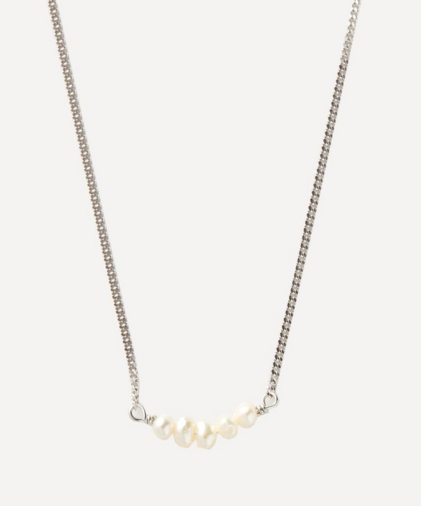 Completedworks - Platinum-Plated Sterling Silver Breeze Pearl Necklace