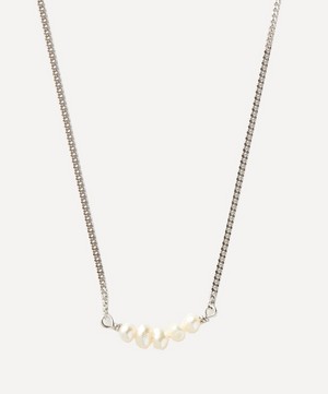 Completedworks - Platinum-Plated Sterling Silver Breeze Pearl Necklace image number 0