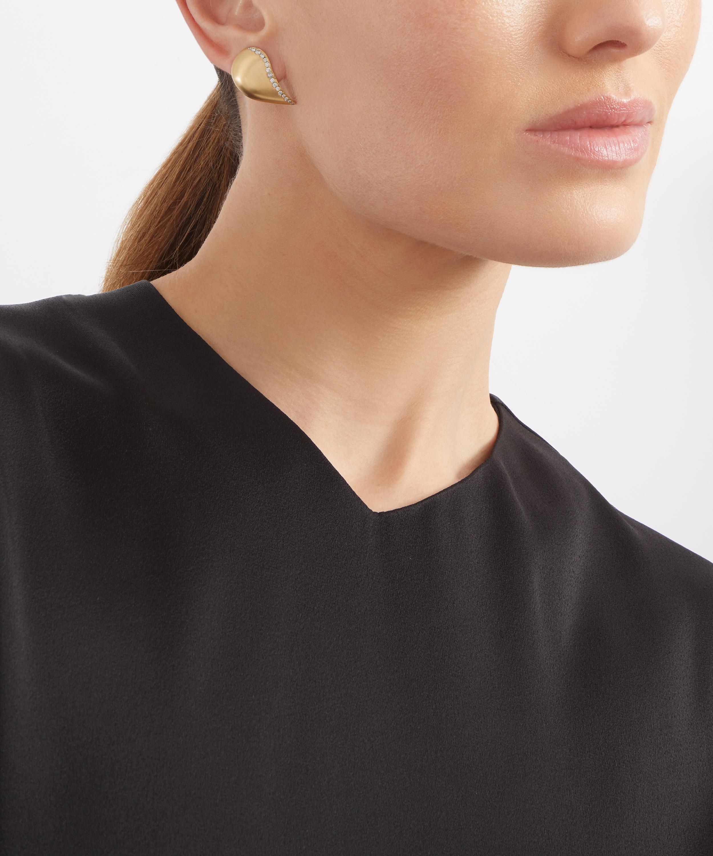 Nada Ghazal - 18ct Gold Fuse Elegance Stud Earrings image number 0