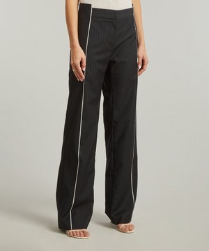 St. Agni - Deconstructed Pinstripe Trousers image number 2