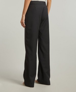 St. Agni - Deconstructed Pinstripe Trousers image number 3