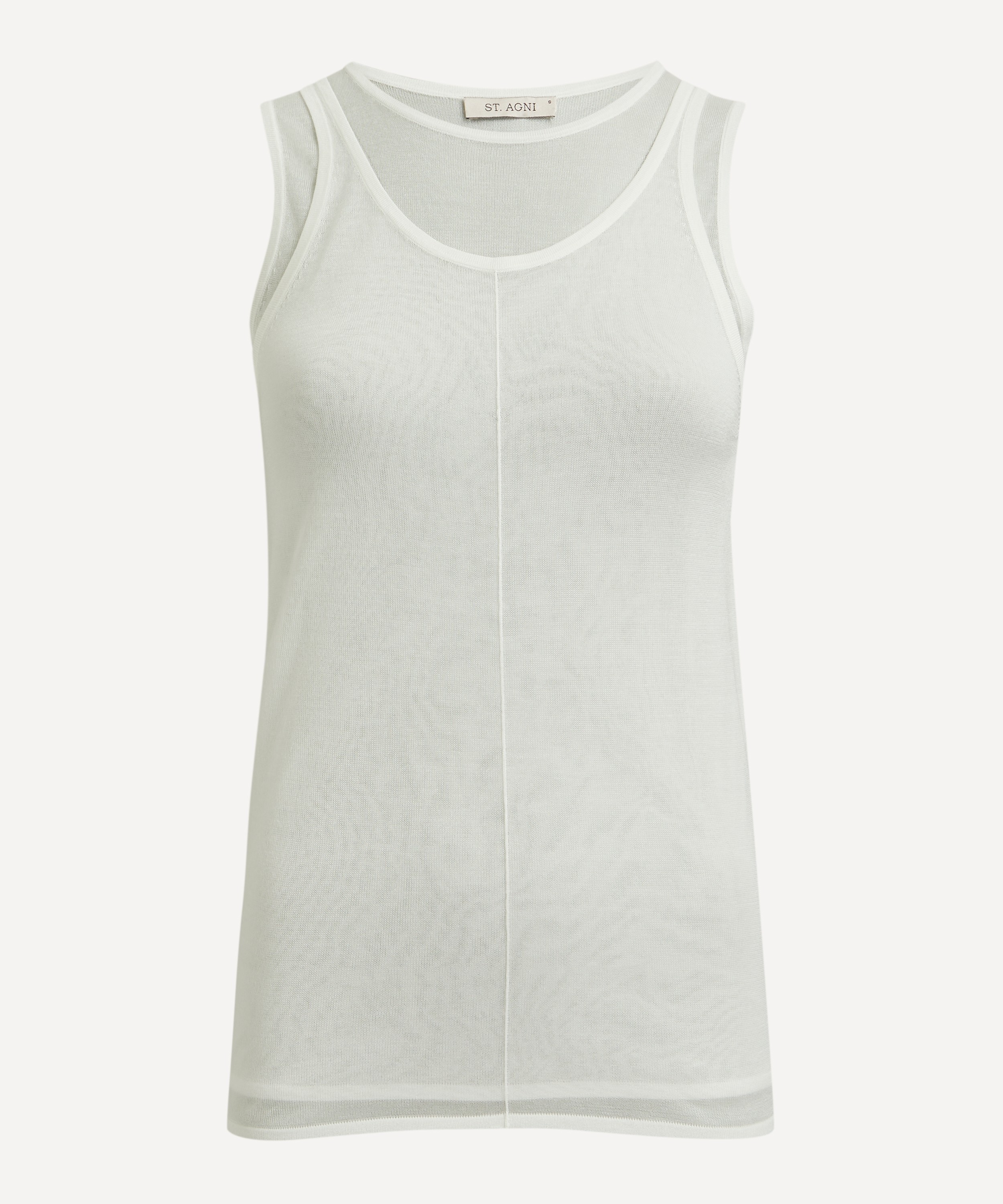 St. Agni - Semi-Sheer Double Layer Tank Top image number 0