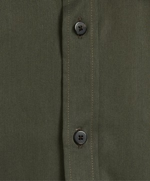 With Nothing Underneath - The Boyfriend Tencel Khaki Shirt image number 1