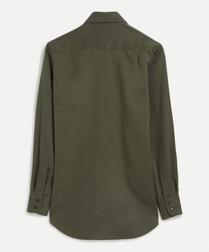 With Nothing Underneath - The Boyfriend Tencel Khaki Shirt image number 2