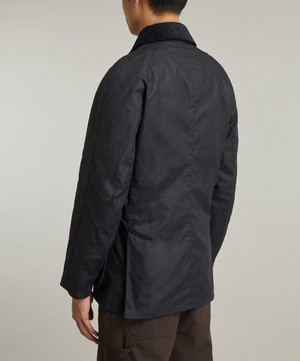Barbour - Ashby Navy Waxed Jacket image number 3