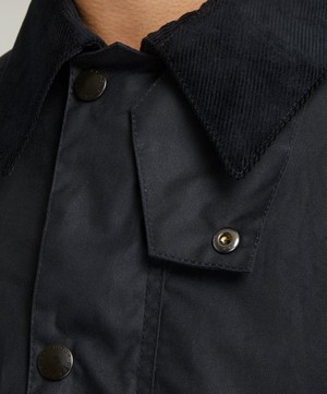 Barbour - Ashby Navy Waxed Jacket image number 4