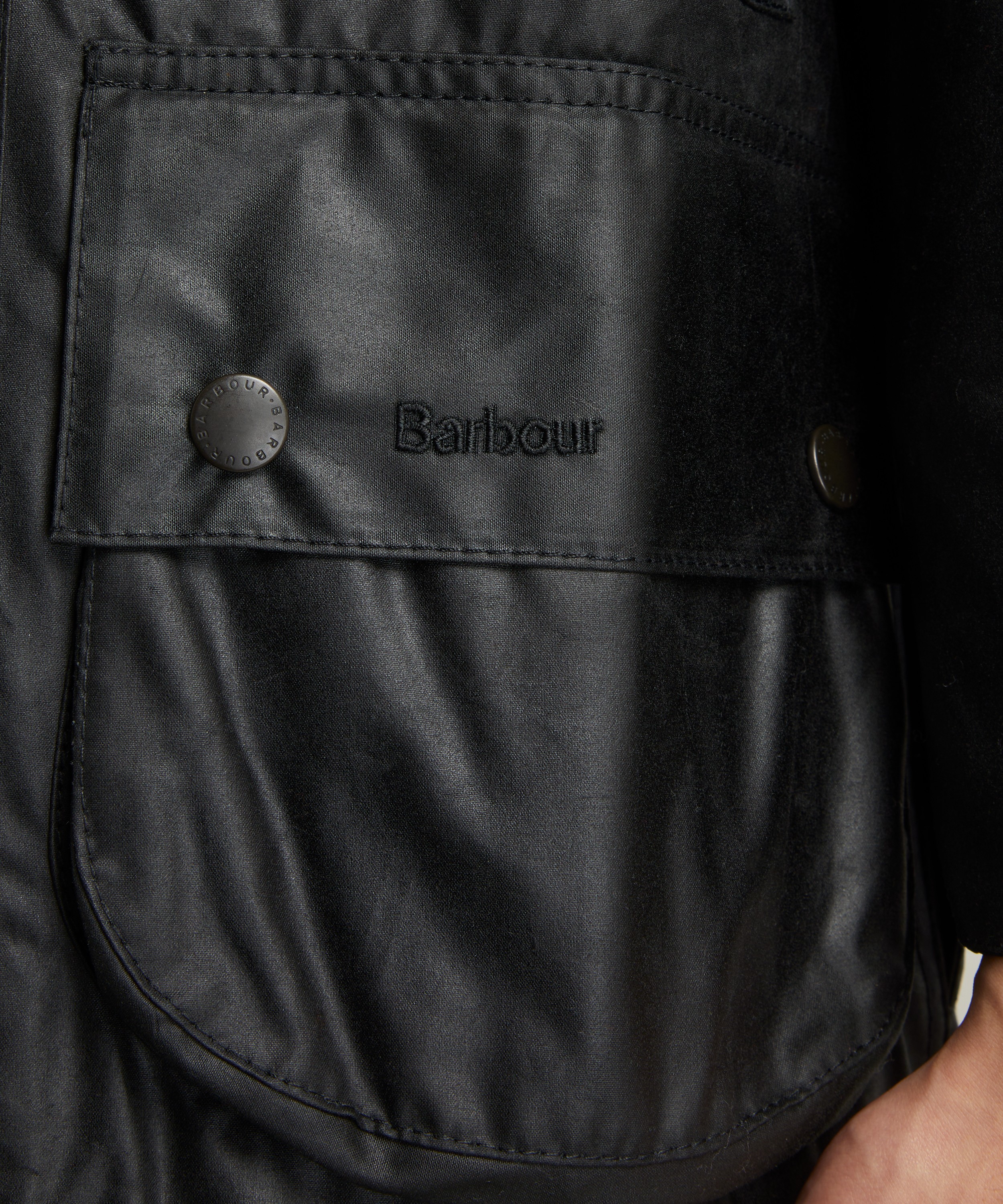 Beaufort Wax Jacket - Barbour 38 / Black