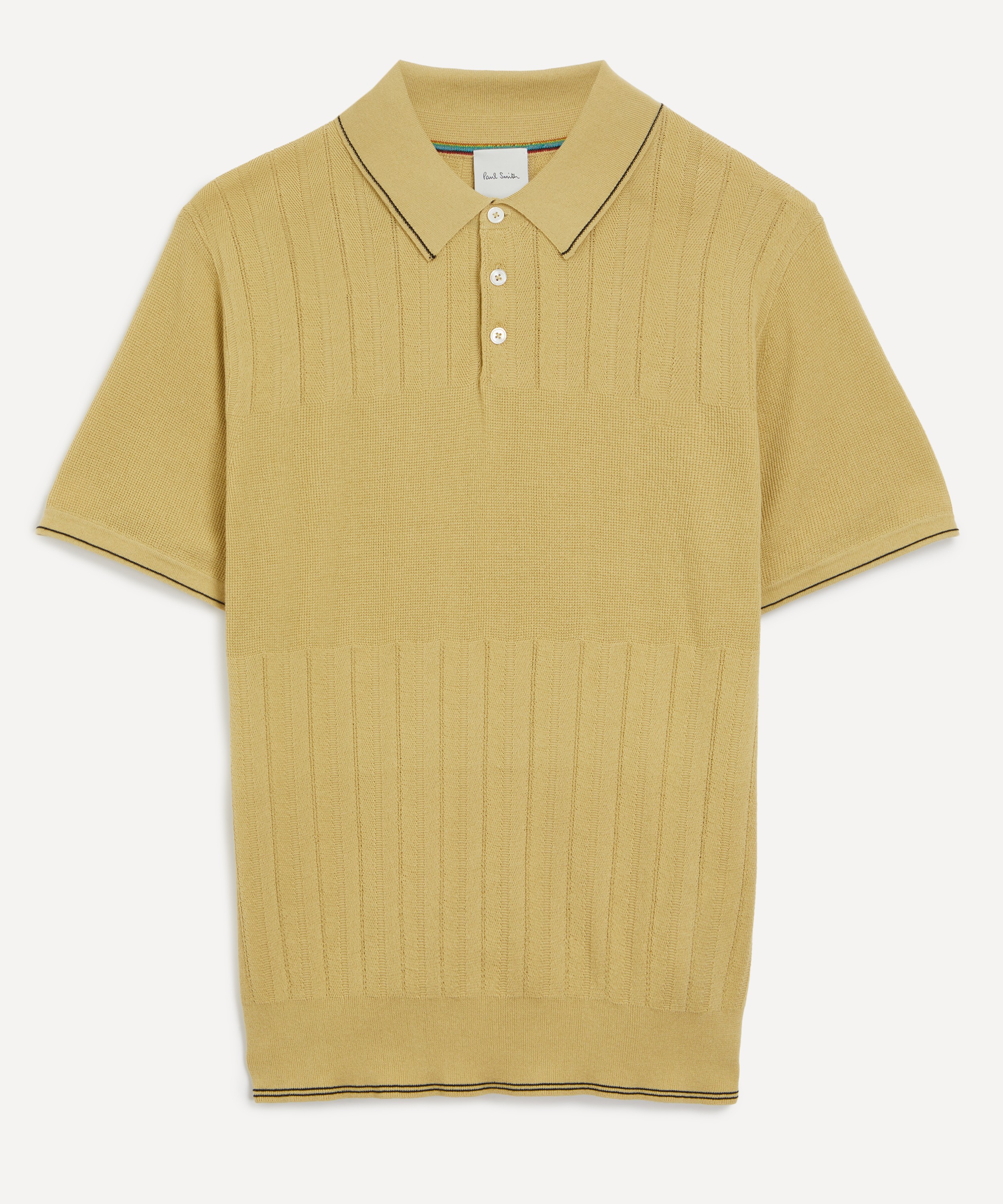 Paul Smith - Pointelle Knit Polo Shirt image number 0