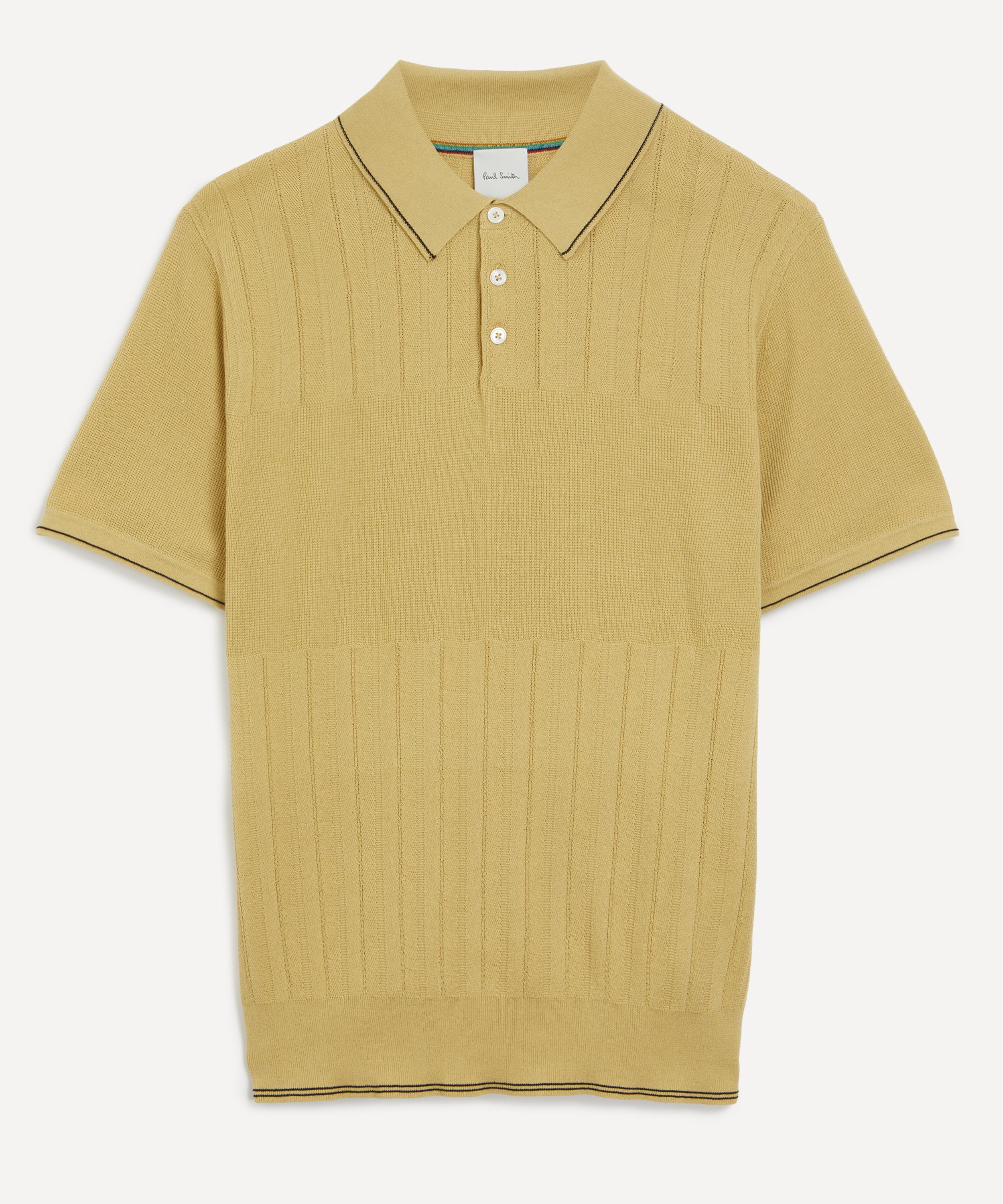 Paul Smith - Pointelle Knit Polo Shirt image number 