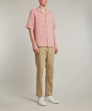 Paul Smith - Slim Fit Linen Short-Sleeve Shirt image number 1