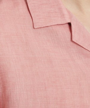 Paul Smith - Slim Fit Linen Short-Sleeve Shirt image number 4