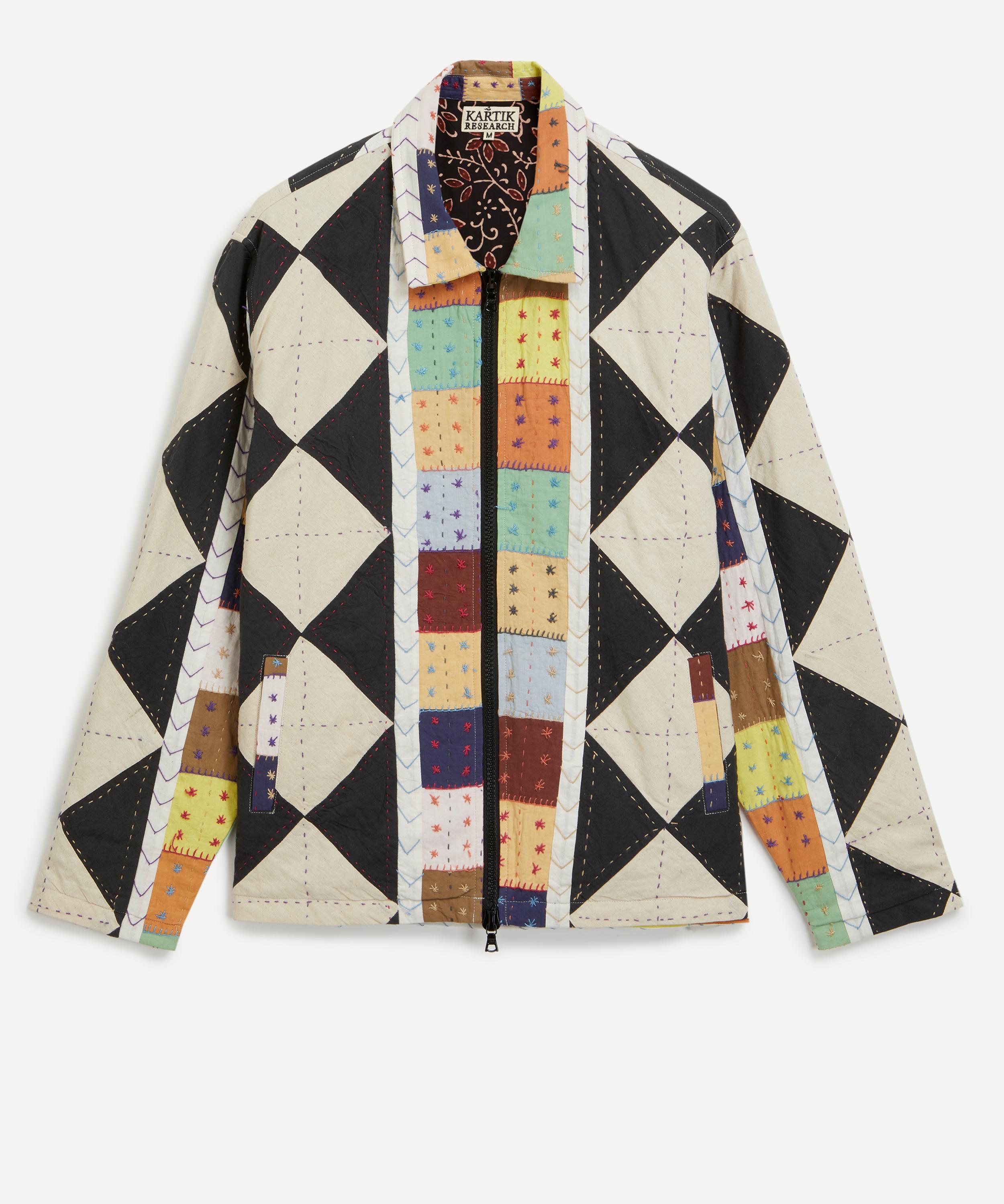 Kartik Research - Patchwork Quilted Hand-Embellished Jacket image number 0