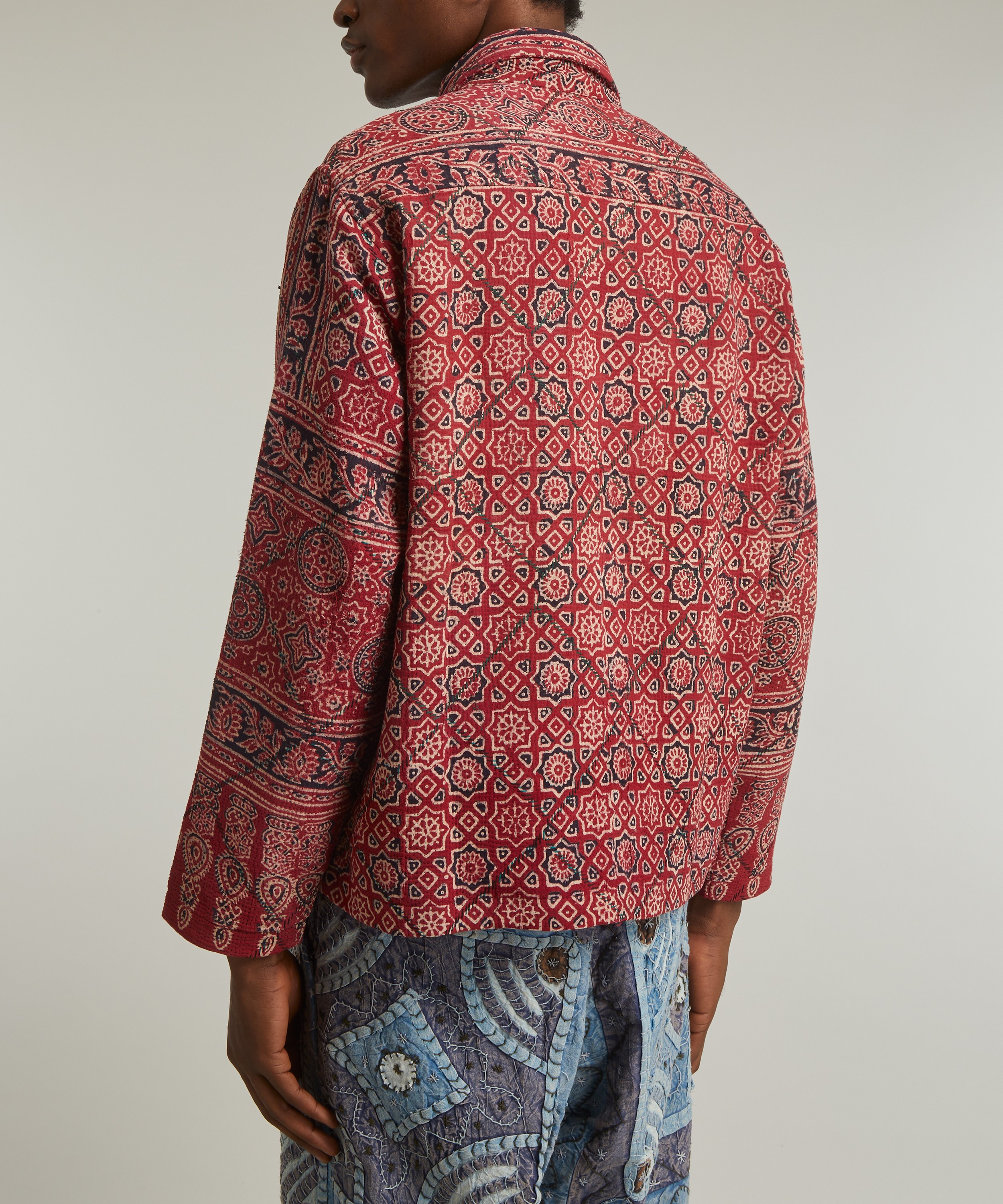 Kartik Research - Kantha Embroidered Paisley Jacket image number 3