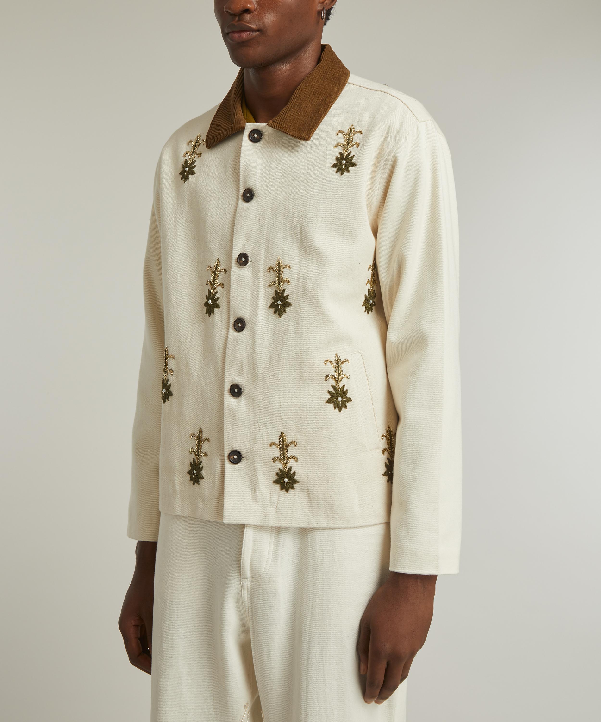 Kartik Research - Zardozi-Embroidered Cotton-Twill Jacket image number 2